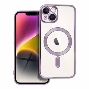 Suojakuori iPhone 14:lle Electro Mag Cover yhteensopiva MagSafen kanssa violetti
