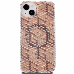 Guess IML GCube MagSafe Suojakuori iPhone 15 Plus / 14 Plus:lle - ruskea