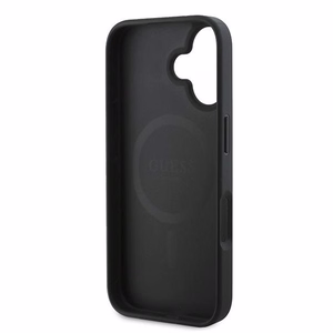 Guess Peony Script MagSafe Suojakuori iPhone 16 Plus:lle - Musta