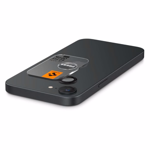 Spigen Optik Pro Glas.tR "EZ Fit" Camera Protector 2-Pack for iPhone 16E Black