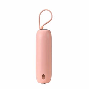 Joyroom mini powerbank 10000mAh värikäs sarja 22.5W, jossa on 2 sisäänrakennettua USB C ja Lightning kaapelia vaaleanpunainen (JR-L012)