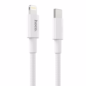 Hoco USB-C - Lightning -kaapeli PD 3A 20W 1 m X56 - valkoinen