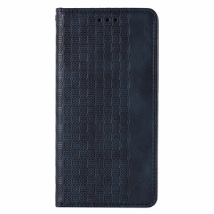 Magneetti hihna Kotelo Kotelo Samsung Galaxy S22 + (S22 Plus) Pussin lompakko + Mini Lanyard riipus Sininen