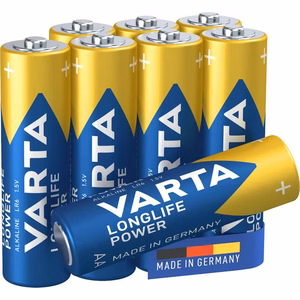 VARTA alkaliparisto R6 (AA) Longlife Power 8 kpl