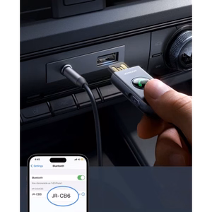 Adapter Joyroom "JR-CB6" Grey (Input: "Bluetooth 5.3" / Output: ""AUX")