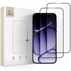 Tech-Protect Glass Fit+ 2 karkaistun lasin pakkaus OnePlus Nord 6 -puhelimelle – musta