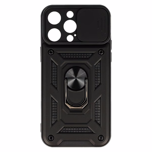 Slide Camera Armor Suojakuori iPhone 15 Pro Max:lle - musta