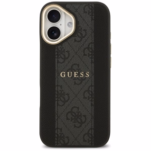Guess suojakuori iPhone 17:lle HC MAGSAFE PU W/ 4G PU STRIPE musta
