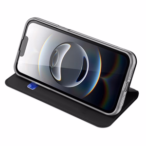 DUX DUCIS SKIN PRO lompakkosuojakuori iPhone 16e:lle - musta