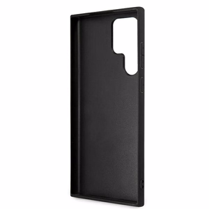 Guess GUHCS22L4GMGGR S908 S22 Ultra szary/harmaa kovakotelo 4G Iso metallilogo