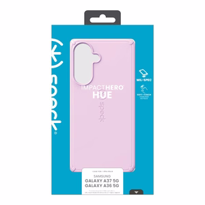 Speck ImpactHero Hue -suojakuori Samsung Galaxy A37 5G / A36 5G -puhelimelle, vaaleanpunainen