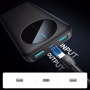 Powerbank Joyroom JR-PBF12 10000mAh 2.4A 2x USB-A 1x USB-C - musta