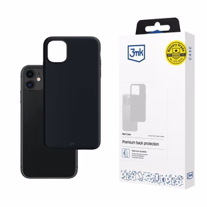 Apple iPhone 11 - 3mk Matt Case musta