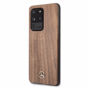Mercedes Wood Line Walnut Case Samsung Galaxy S20 Ultra - ruskea - ruskea
