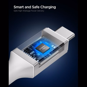 Spigen Essential EB24015CC USB-C / USB-C 240W Kaapeli 150cm - Valkoinen