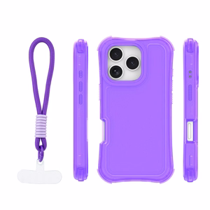 Safepop suojakuori hihnalla iPhone 16 Pro Max 6,9" violetti