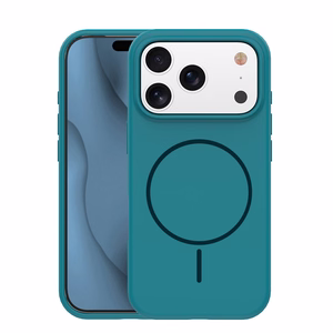 Silicone Thin Mag kotelo iPhone 17 6,3" turkoosi