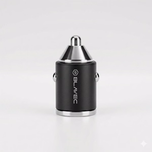 Blavec autolaturi BS-02B Aero – USB + Type C – QC 3.0 18W PD 30W (CCBS02BA-UCB) musta