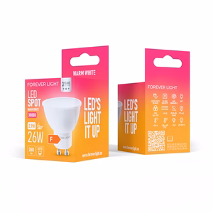 Forever Light LED-lamppu GU10 2,9W 260lm 3000K luokka F