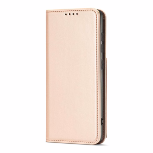 Magneettikorttikotelo Kotelo Samsung Galaxy A12 5G pussi lompakko kortin haltija vaaleanpunainen