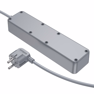 Borofone Power strip BAC9 - 3 outlets 240V + 3xUSB + Type C - PD 20W 2 metres black
