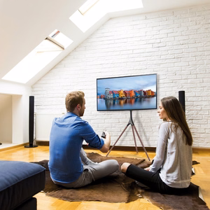 Techly ICA-TR18SAM TV-kiinnike 165,1 cm (65") pähkinäpuu