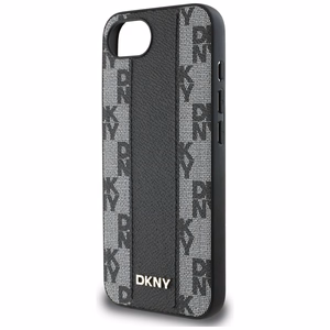 Guess HC MagSafe PU Checkered Pattern Suojakuori iPhone 16e:lle - musta