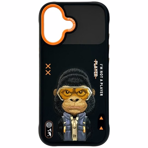 Nimmy Cool&Cute 2.0 Gorilla Suojakuori iPhone 17:lle - Musta