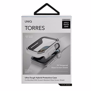 Uniq Torres kotelo Apple Watch 4 / 5 / 6 / SE 40mm:lle - valkoinen