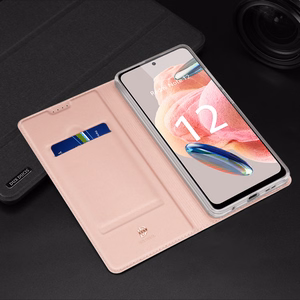 Dux Ducis Skin Pro Suojakuori Xiaomi Redmi Note 12:lle läppäkansi kortti Lompakko jalusta sininen