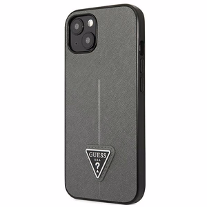 Guess GUHCP14SPSATLG iPhone 14 6.1 "hopea / hopea kovakotelo SaffianoTriangle Logo SaffianoTriangle Logo