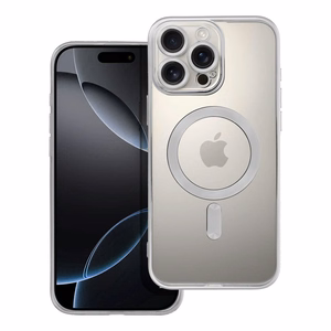 Suojakuori iPhone 16 PRO MAX:lle Electro Mag Cover yhteensopiva MagSafe-version kanssa hopeinen