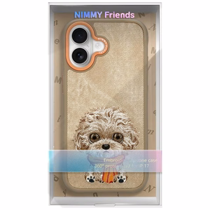 NIMMY BIG EYED PET 2.0 Dog -suojakuori iPhone 17:lle beige