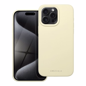 ROAR Suojakuori CLOUD SKIN iPhone 15 Pro Max:lle vaaleankeltainen