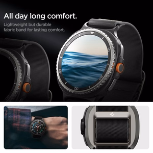 Spigen Lite Fit Samsung Galaxy Watch 8 / Classic (40 / 44 / 46 mm) musta