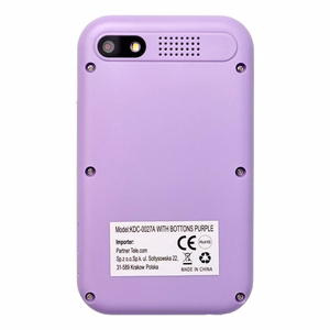 Pelikonsoli lapsille IPS-näytöllä 2,4" painikkeilla KDC-0027A violetti