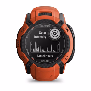 Garmin Instinct 2X Solar 2,79 cm (1,1") MIP, 50 mm, digitaalinen 176 × 176 pikselin kosketusnäyttö, punainen, GPS (satelliitti)