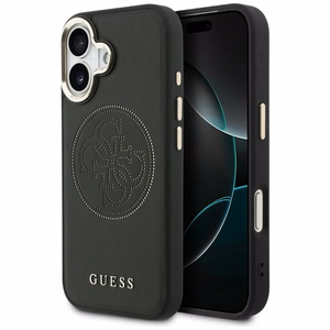 Guess Perforated 4G MagSafe Suojakuori iPhone 17:lle - Musta