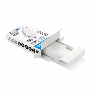 laturi GaN 1x USB-C, 1x USB Quick Charge 3.0 45W PD valkoinen