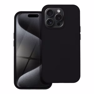Silikonikuori IPHONE 15 Pro - musta