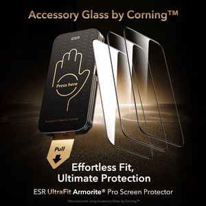 ESR UltraFit Armorite Pro Karkaistu lasi iPhone 17 Pro Max:lle - Kirkas