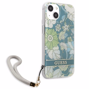 Guess GUHCP13SHFLSN iPhone 13 mini 5.4" vihreä/vihreä kovakotelo Kukkahihna