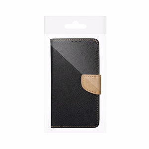 Flip-suojakuori Samsung A37:lle Fancy Book musta / kultainen