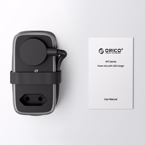 Orico AP3 65W GaN 6in1 jatkojohto 2x AC + 2x USB-A + 2x USB-C - musta