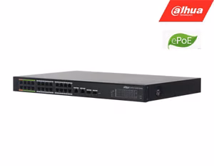 Dahua LR2226-24ET-360 26-port managed switch with 8-port ePoE, 360 W