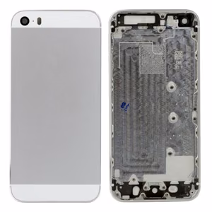 Back Cover Compatible With iPhone 5S Silver HQ