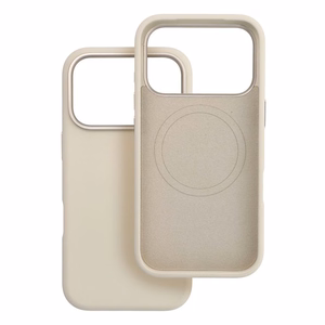 Suojakuori iPhone 16 PRO MAX:lle Forcell F-Protect Frame Premium yhteensopiva MagSafen kanssa antiikki valkoinen