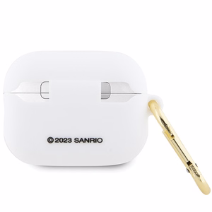 Hello Kitty Silicone 3D Kitty Head suojakuori AirPods Pro 2 (2022/2023):lle - valkoinen