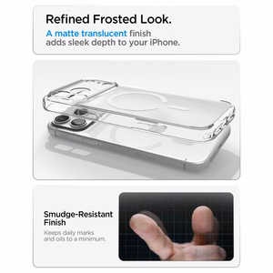 Spigen Ultra Hybrid MagSafe -suojakuori iPhone 18 Pro Max / 17 Pro Max -malleille, mattavalkoinen