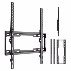 Maclean MC-187 – TV-seinäteline, 32–75-tuuman, VESA 400×400, enintään 45 kg, musta, kallistus 0°–8°
